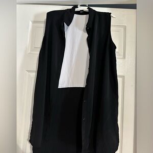 Forever 21 Black and White Tank Top